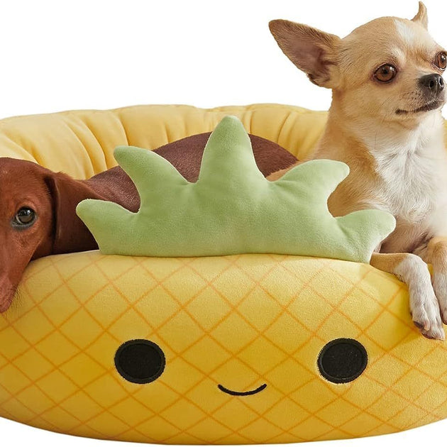 Shark Pet Bed - Large Ultrasoft Official Plush Pet Bed Maui Pineapple Pet Bed